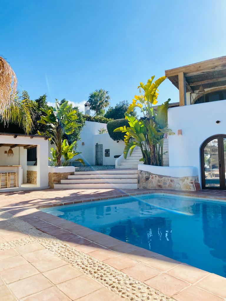 Charming Ibiza style villa in perfect condition.